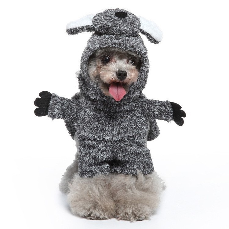 Customized Halloween Cosplay Small Dog Funny Upright Puppy Christmas Dress Up Pet dog costume