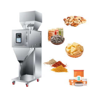 Semi Automatic Powder Granules Rice Coffee Beans Grain Peanut Seeds Nuts Maize Sesame Weighing Filling Machine Dispenser