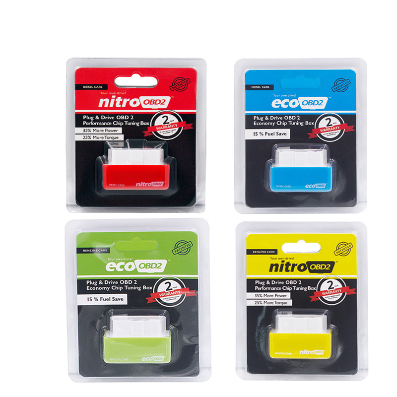 Hot Selling Fuel Saver BV004 ECO OBD2 for Gasoline Diesel cars Plug and Drive OBD2 Performance Chip Multiple Colors