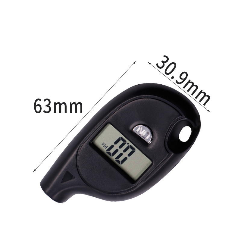 Mini Digital Tire Pressure Gauge Portable Tire Pressure Detection Tester Key Chain Style 150psi