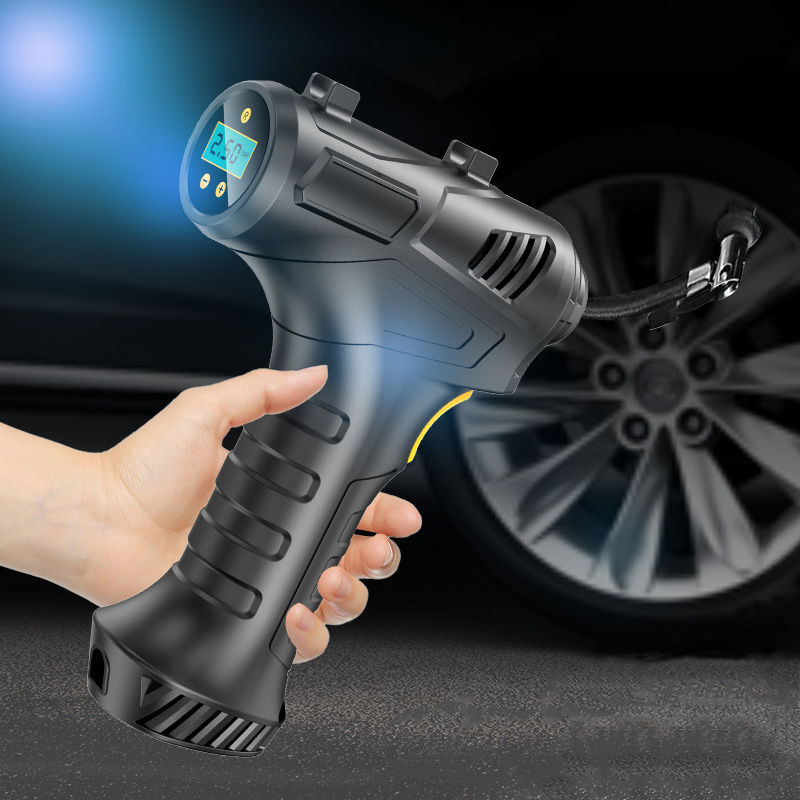 Handheld Air Pump with Digital Pressure Gauge Cordless DC12V Tire Inflator Digital Automatic Tire Inflators