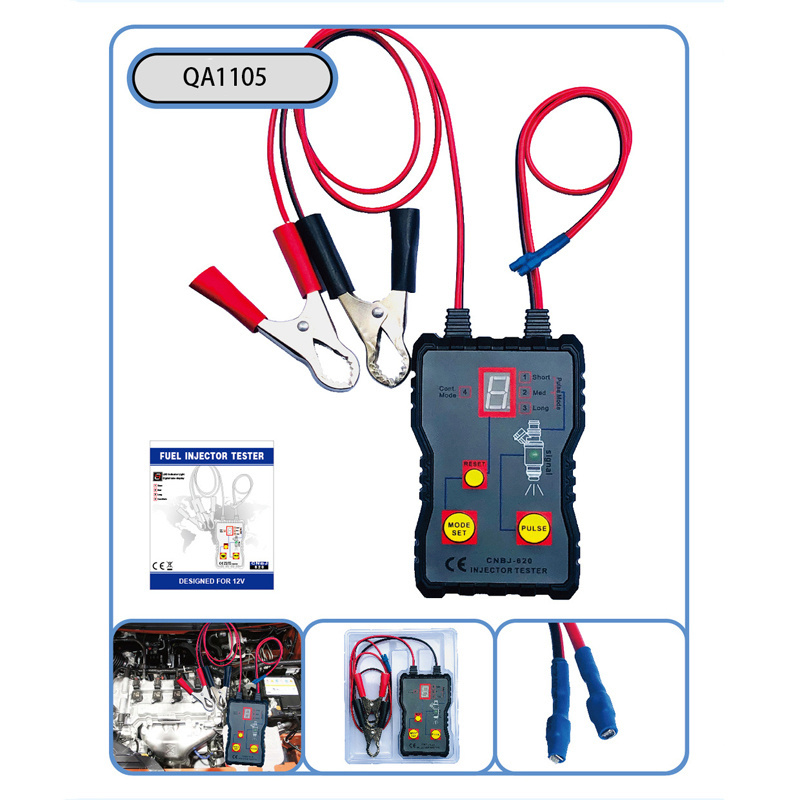 Digital QA1105 12V Automotive Fuel Pressure Injection Pump Injector Tester Vehicle Diagnostic Tool