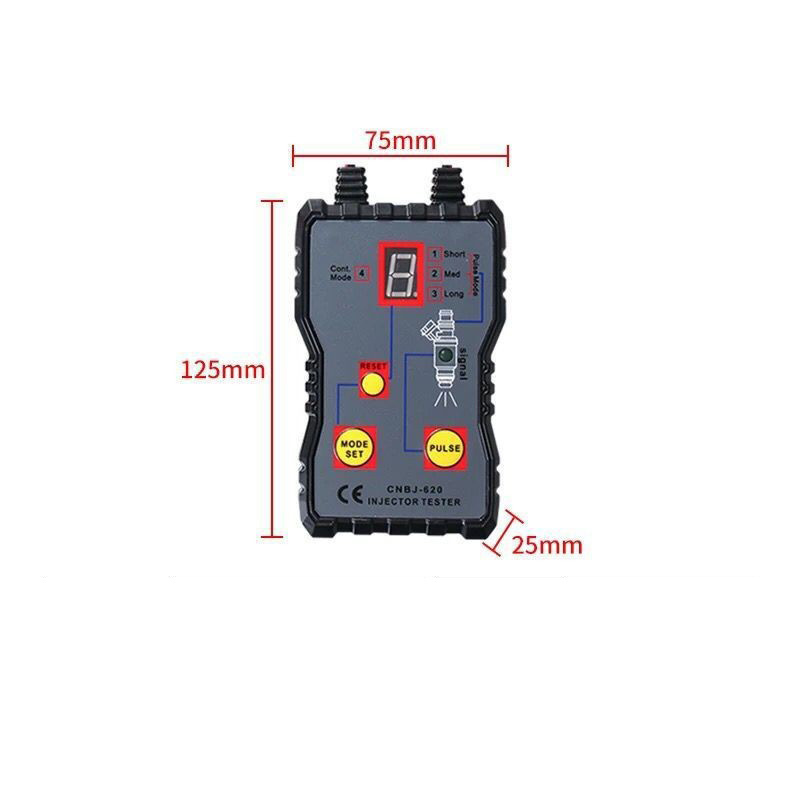 Digital QA1105 12V Automotive Fuel Pressure Injection Pump Injector Tester Vehicle Diagnostic Tool