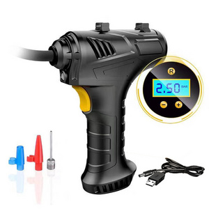 Handheld Air Pump with Digital Pressure Gauge Cordless DC12V Tire Inflator Digital Automatic Tire Inflators