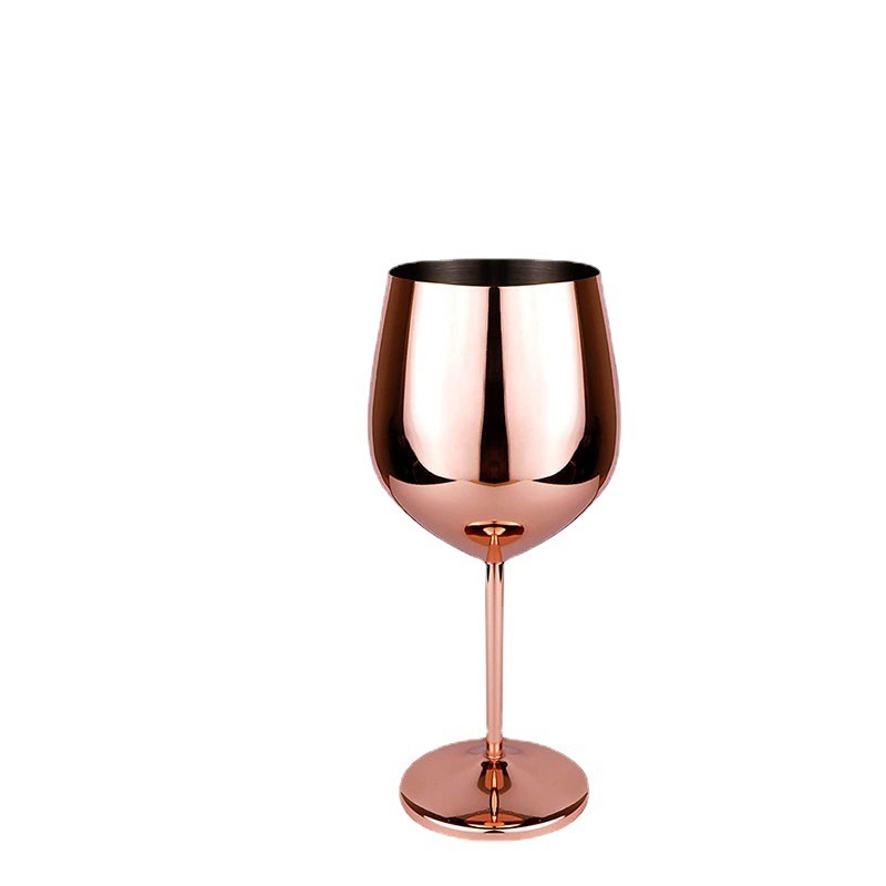 Hot selling Metal Beer Cup  Unbreakable Party shiny Goblets Wine Glasses 18 oz Stainless Steel Tumblers