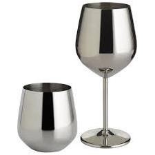 Low Moq Wine Tumblers Unbreakable 18oz Stemless Wine Glass Stainless Steel Goblets