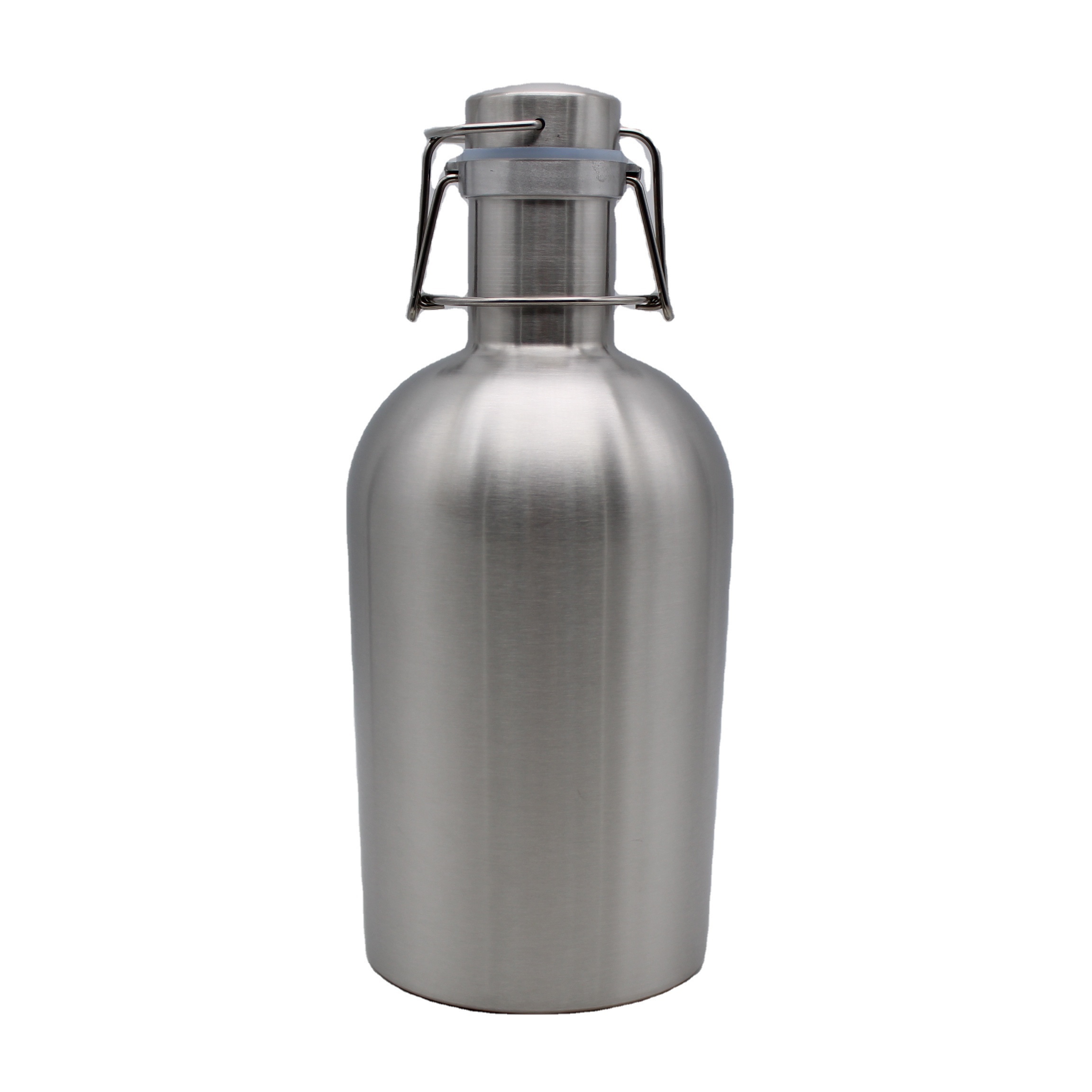 64 oz Stainless Steel Beer Growler  Beer Growler Stainless Steel Flip Top Thermos Hot Water Flask Insulated Beer Growler Bottle