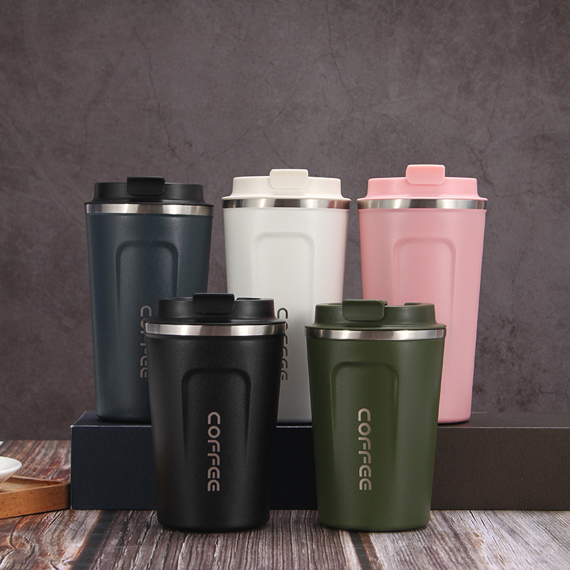 Wholesale Price Double Walled 12Oz 304 Stainless Steel Tumbler Travel Coffee Mug Cup Set With Logo Lid