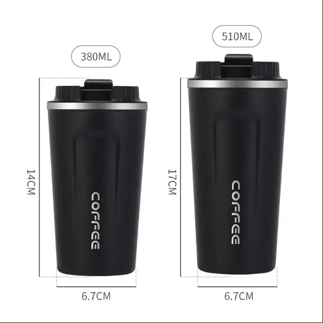 2024 New Design Custom Logo 380ml 510ml Smart Led Temperature Display Stainless Steel Vacuum Coffee Cup Insulated Thermal Mug