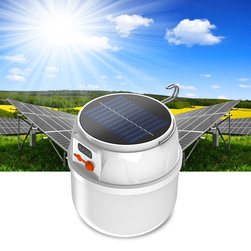 Led Bulbs Solar Outdoor Light USB Recharge Solar Lamp Bulbs Outdoor Camping Light