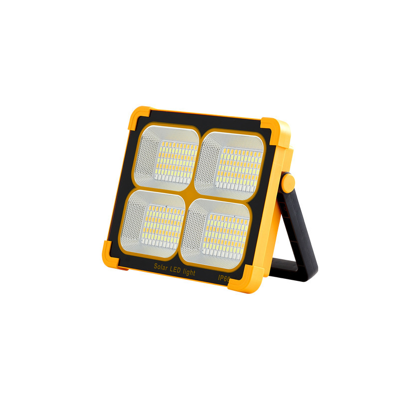 Solar LED Flood Light Outdoor Courtyard Emergency Portable Camping Light Construction Site Waterproof Portable Working Lights