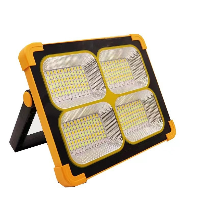 Solar LED Flood Light Outdoor Courtyard Emergency Portable Camping Light Construction Site Waterproof Portable Working Lights