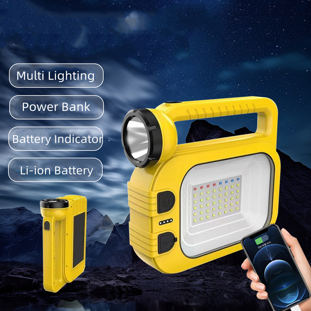 Rechargeable Super Bright COB LED Flash light Torch Light Emergency Outdoor Multi-functional Flashlight Camping Light