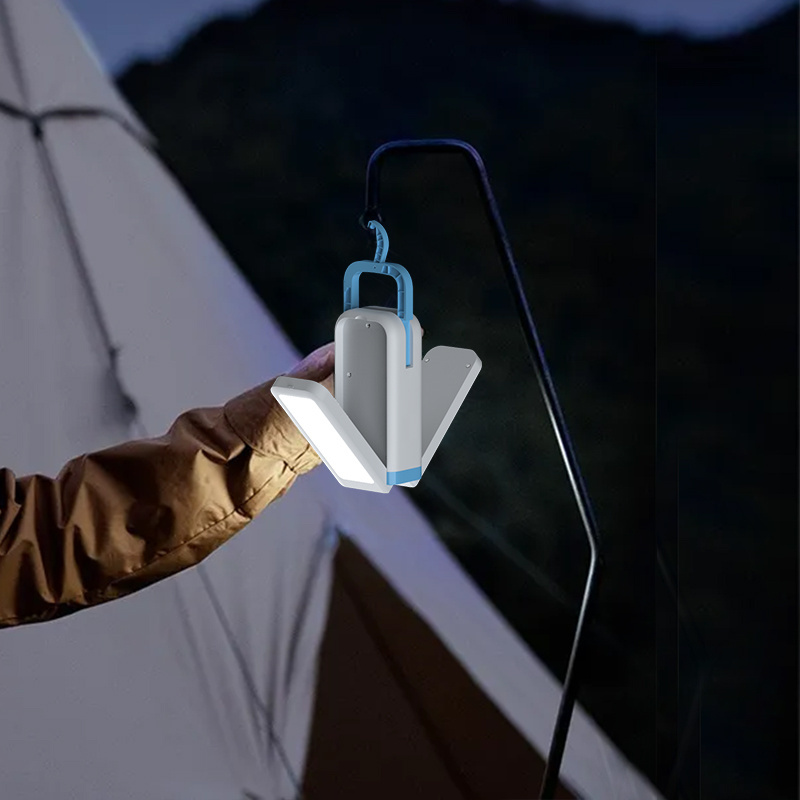 Wholesale USB Rechargeable Ultra Bright led camping light outdoor tent lantern lamp portable collapsible hanging camping light