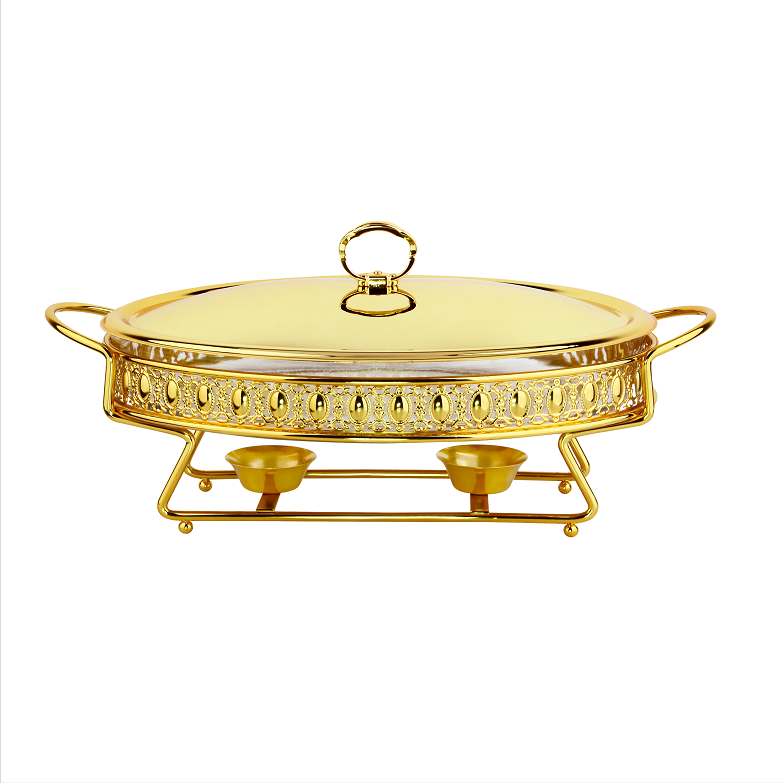 L4602 Restaurant hotel utensils new brass chafing dish stainless steel chafing dish