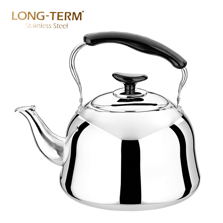 L3143 S/S 201 Black Bakelite Handle Whistle Kettles Stainless Steel  Whistling Tea Kettle