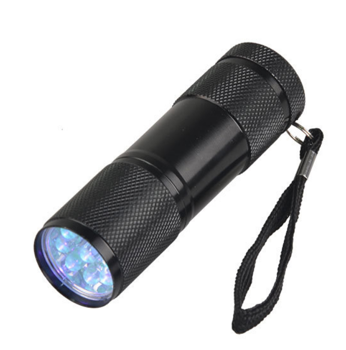 Mini LED Flashlight Aluminum 9 LED Bulbs Super Bright Keychain Torch Pocket Flashlights