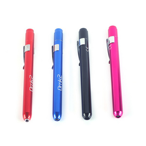 Customized Logo Battery Operated Medical Led Yellow Light Penlight Pen Torch