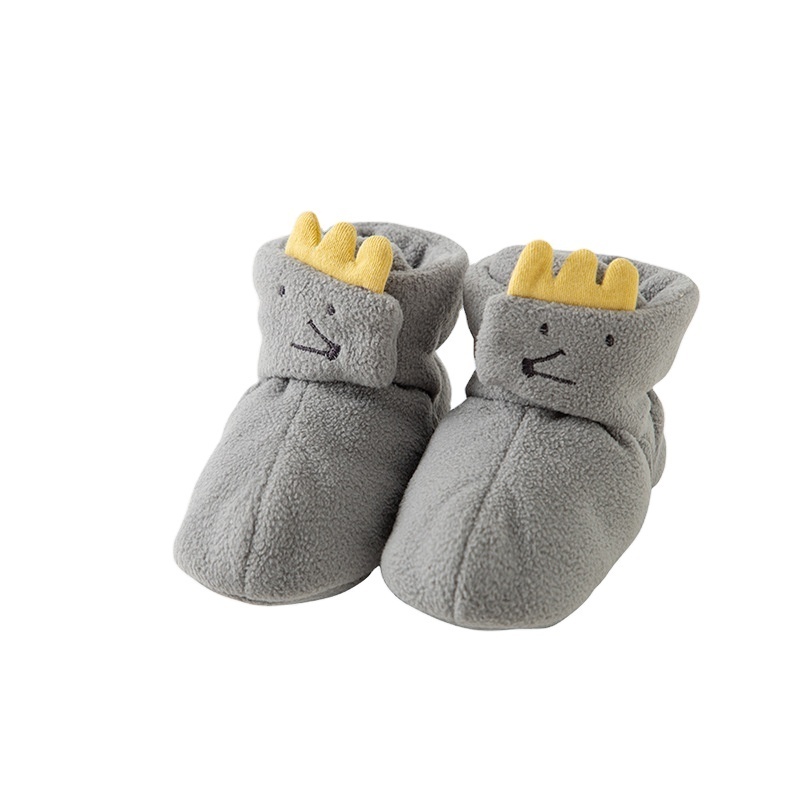 new born baby fleece booties girls infant winter warm first walk shoes