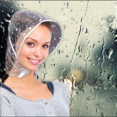 Waterproof Rain Bonnet Hat with Full Cut Visor Netting Stay Dry Rain Protection