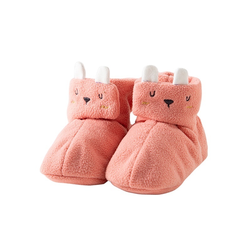 new born baby fleece booties girls infant winter warm first walk shoes