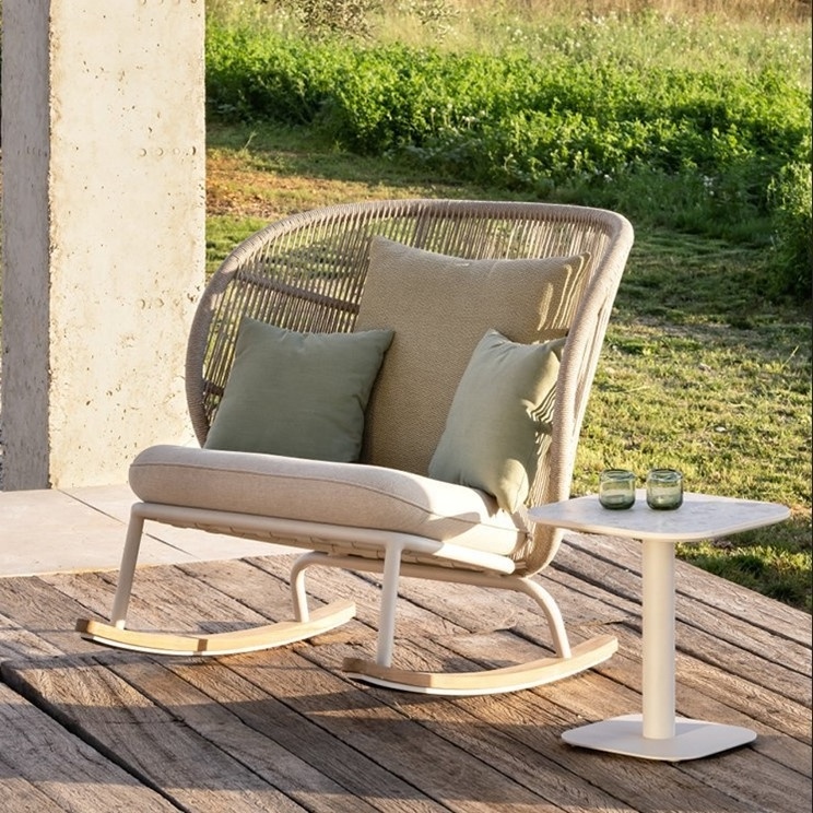 Sofa Aluminum Outdoor Garden Rattan Furniture Set Rope Furniture Set Recliner Chair With Ottoman Corner Sofas Seating Unit