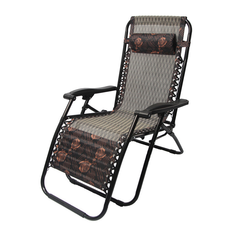 Foldable Bench Camping Bench Lounge Chair Outdoor Metal Folding Sea Sun Chair