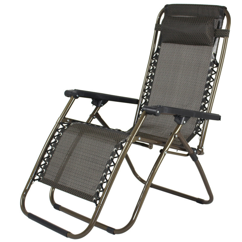 Foldable Bench Camping Bench Lounge Chair Outdoor Metal Folding Sea Sun Chair