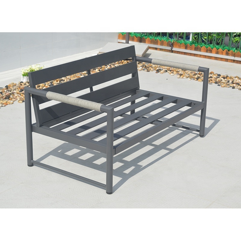 Chair Aluminum Outdoor Garden Rattan Furniture Sofa Set Rope Furniture Set Outdoor Modular Sectional