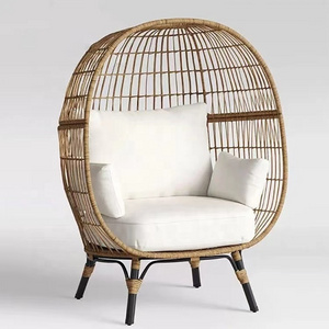 High Quality Rattan Wicker Standing Hanging Chair Outdoor Furniture Garden Egg Indoor Relax Wicker Swing Chair Hammock