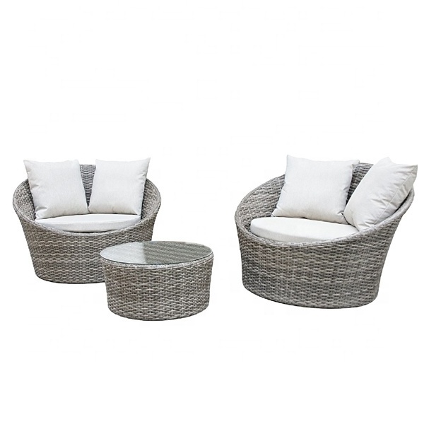 Aluminum Chair Modular Outdoor Garden Rattan Furniture Sofa Set Rope Furniture Set Outdoor Couch