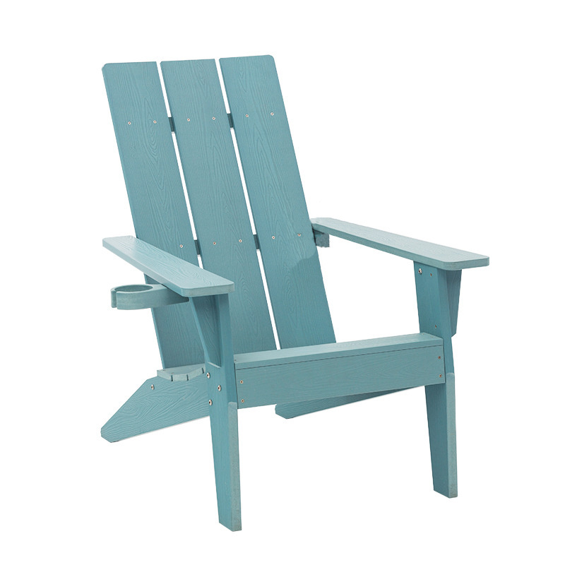 Nordic design plastic wood garden armchair outdoor balcony lounge adirondack muskoka chair