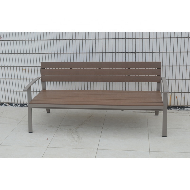 Foshan Outdoor Corner Seating Garden Patio Park Out Side High Back Teak Wood Benches