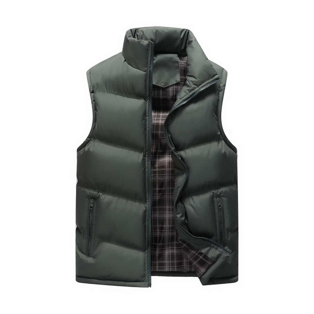 Wholesale Custom logo Bodywarmer Durable Padded Quilted Down Gilet Warm Men Sleeveless Winter Puffer Vest