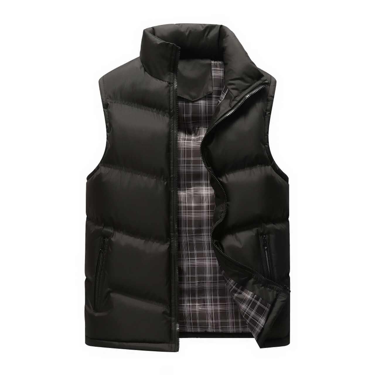 Wholesale Custom logo Bodywarmer Durable Padded Quilted Down Gilet Warm Men Sleeveless Winter Puffer Vest