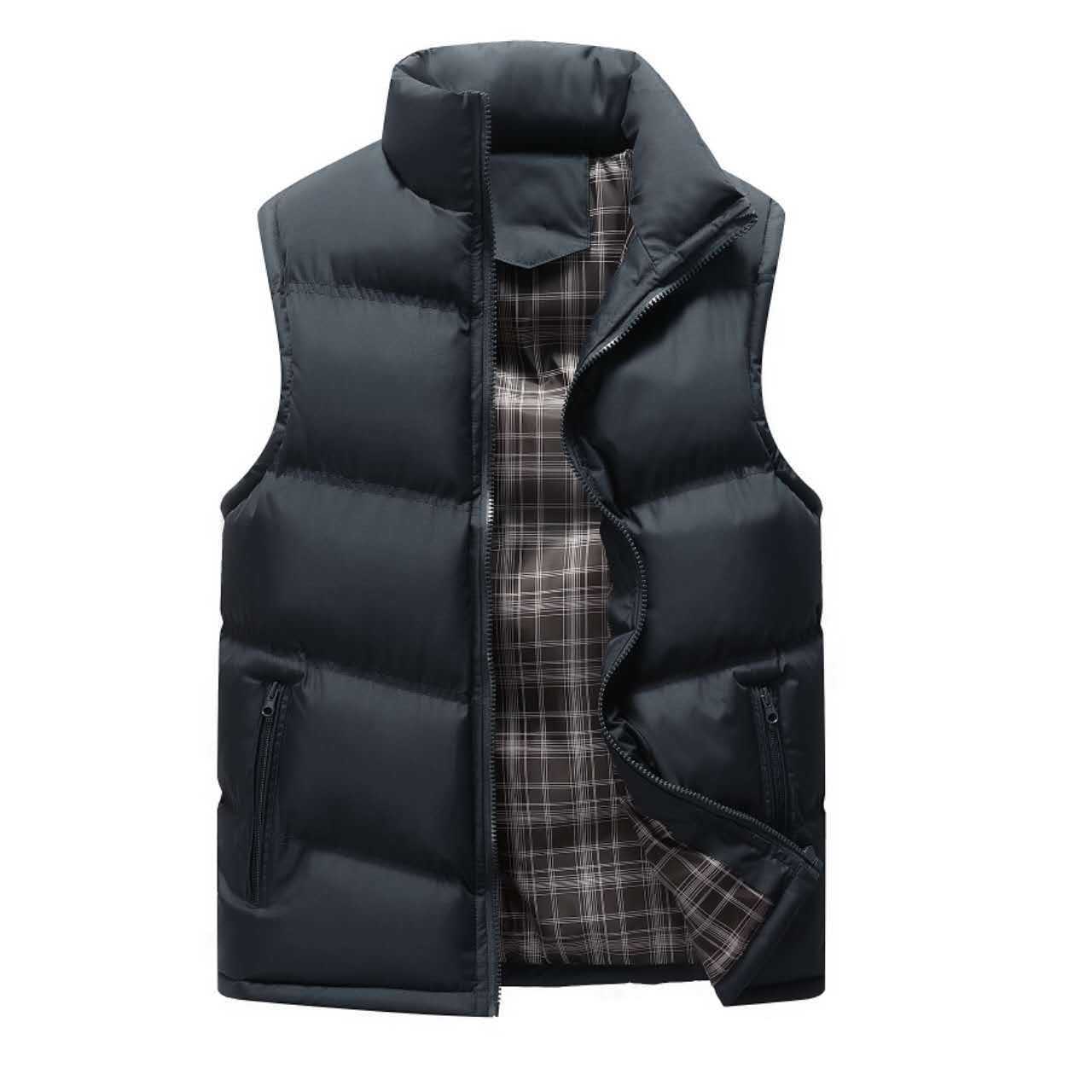 Wholesale Custom logo Bodywarmer Durable Padded Quilted Down Gilet Warm Men Sleeveless Winter Puffer Vest