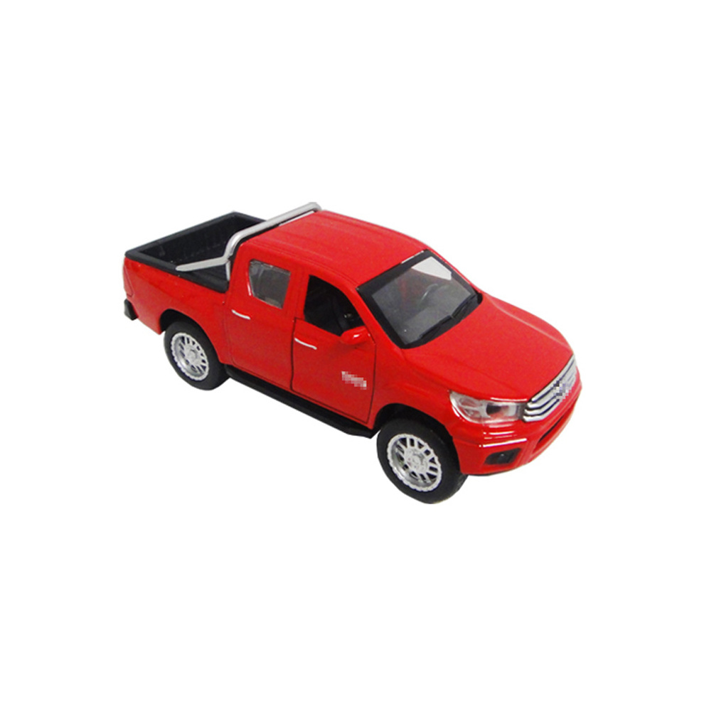 TMC Hiluxed Car Toys Red Color 1/43 Pickup Truck Model Pull Back Authorized Alloy Car Toys For Girls