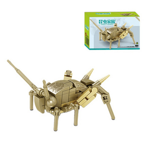 61PCS/BOX DIY Assembly Mini Insect Series 3D DIY Plastic Cricket Toy Building Blocks For Kids