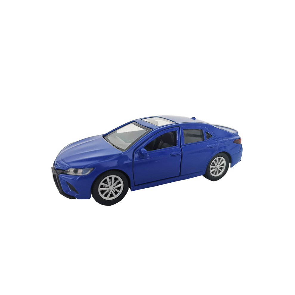 Blue Color Licensed Car Toys Metal 1 40 Toyotaed Camryed Model Real Diecast Toy Car For Kids