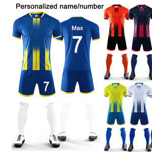 Game training team suit football suit men's sports adult quick dry football suit