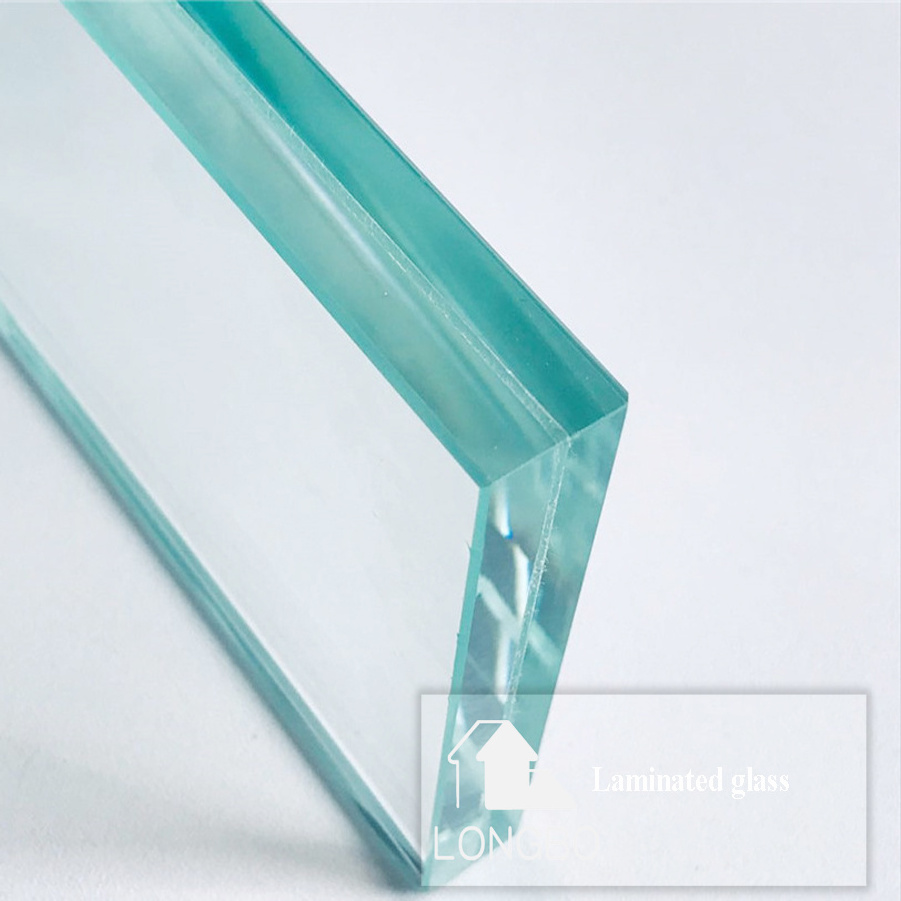 For construction unbreakable double laminated glass 16 mm tempered clear annealed laminated glass