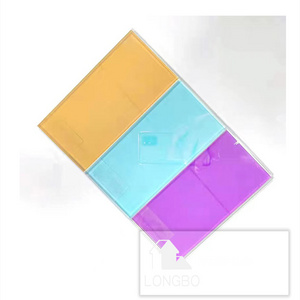 New Fashion Factory Customized dichroic glass filter plates green colorful for Decorative Window Door dichroic glass