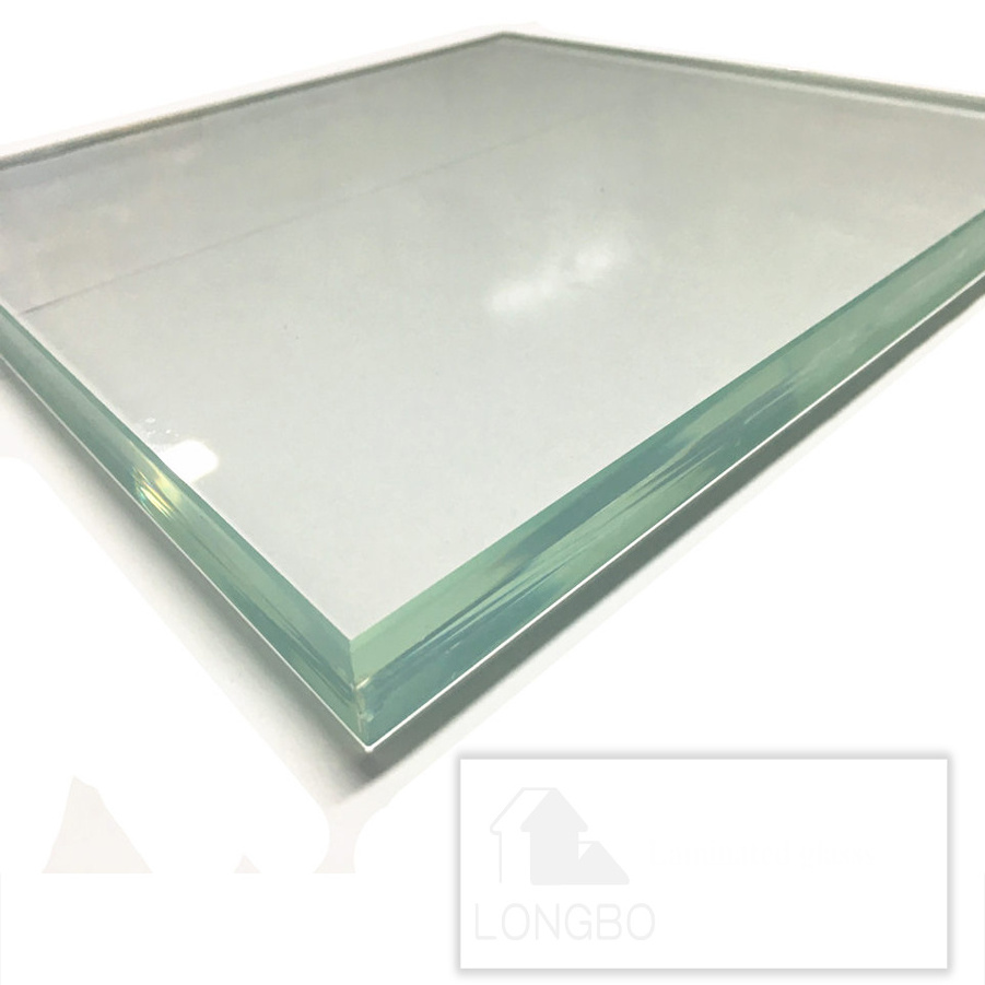 For construction unbreakable double laminated glass 16 mm tempered clear annealed laminated glass