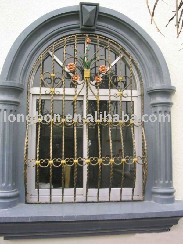 Top-selling modern wrought iron window guard