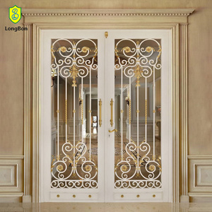 boundary wall gate design iron exterior doors with handle lock