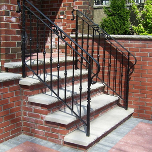 Railings Forged Iron Top-selling Modern Stair Railings / Handrails Wall Guangzhou LB-I-H-0098 Traditional Ship or Air Longbon