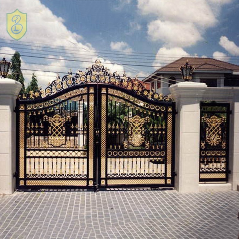 cheap cast iron swing gate design