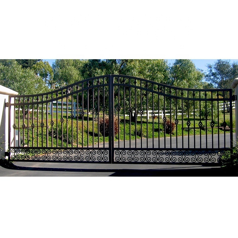 Beautiful and cheap driveway used wrought iron door gates