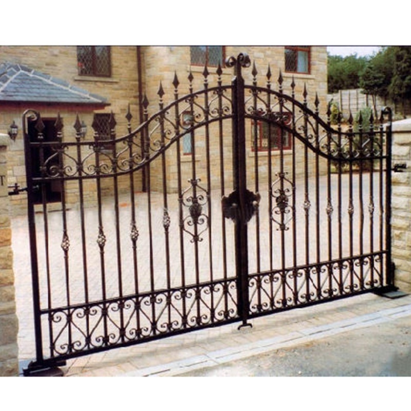 Beautiful and cheap driveway used wrought iron door gates