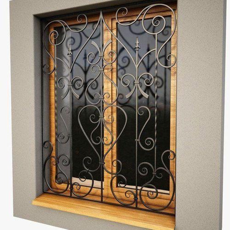 Top-selling modern wrought iron window guard